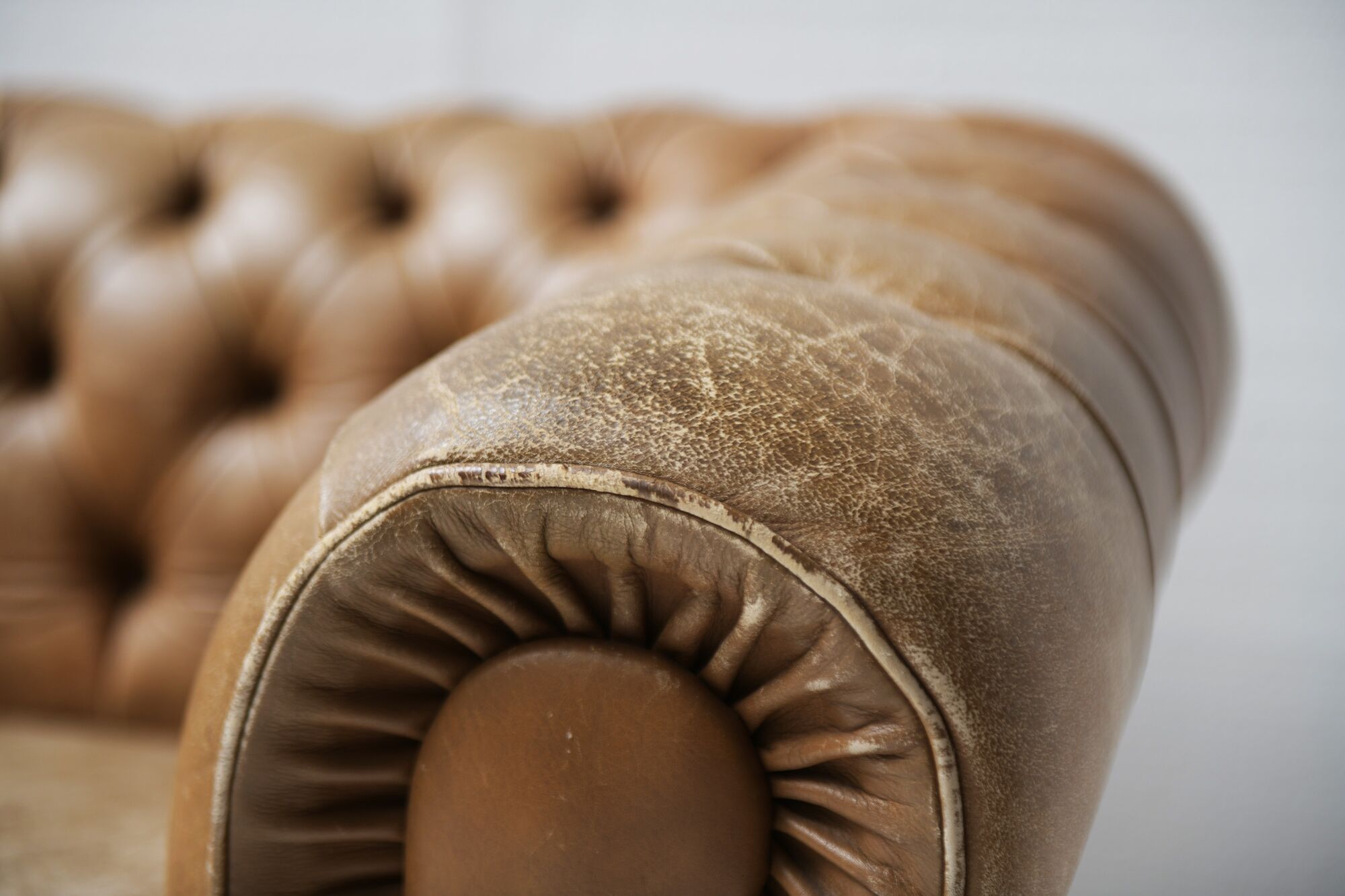 Vintage leather Chesterfield set 1991 by Natuzzi - Italy