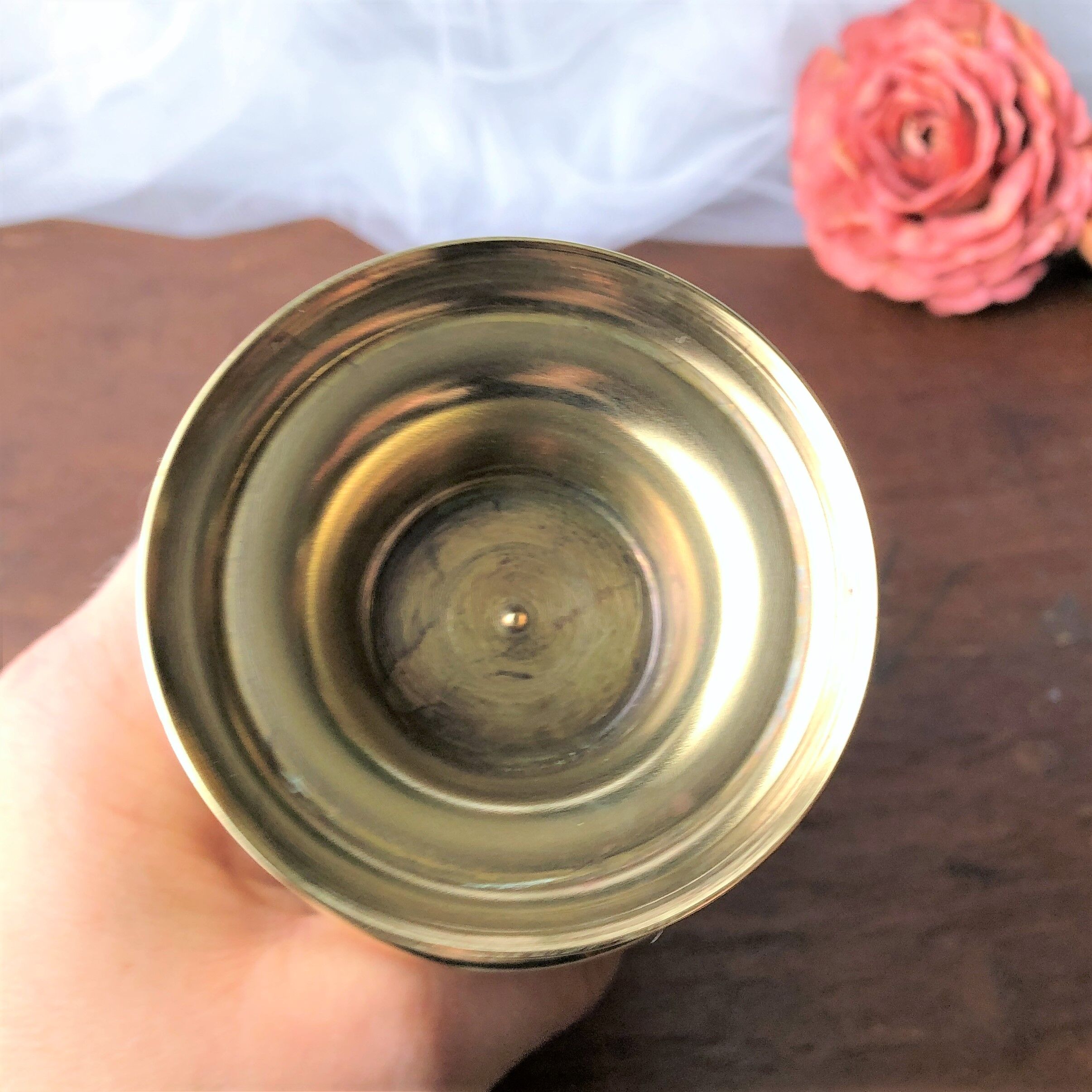 Vase soliflore laiton doré