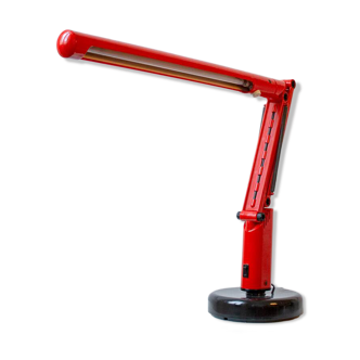 Vintage desk lamp Lucifer red by Tom Ahlström & Hans Ehrich p