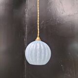 Clichy blue glass pendant light