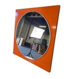 Miroir mural vintage orange / miroir / décoration
