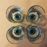 Four stemmed liqueur glasses 1970