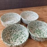 4 speckled ceramic ramekins