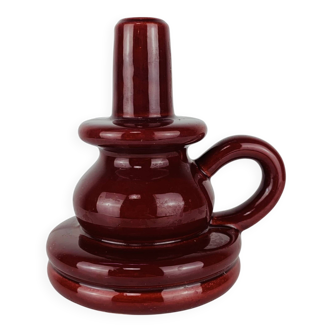 Vintage Saint Clément ceramic candlestick