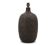Brown chamotte ceramic lamp base, signed, Scandinavian style.