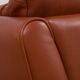 Brown aniline leather sofa, 1970/80s