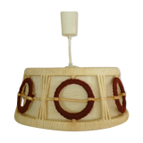 Scandinavian GDR wool en wooden hanging