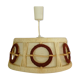 Scandinavian GDR wool en wooden hanging