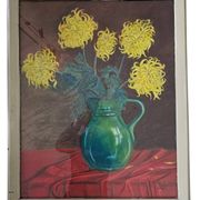 Chalk drawing Leo Kempel 1934 Picture  Height 70  Width 56 cm