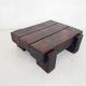 Mid-century brutalist solid wooden coffee table, The Netherlands 1970's