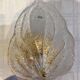 Paire d’appliques feuille verre Murano