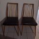 Chaises design bois et simili cuir