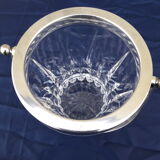 Ice bucket ice cubes signed crystal Saint Louis