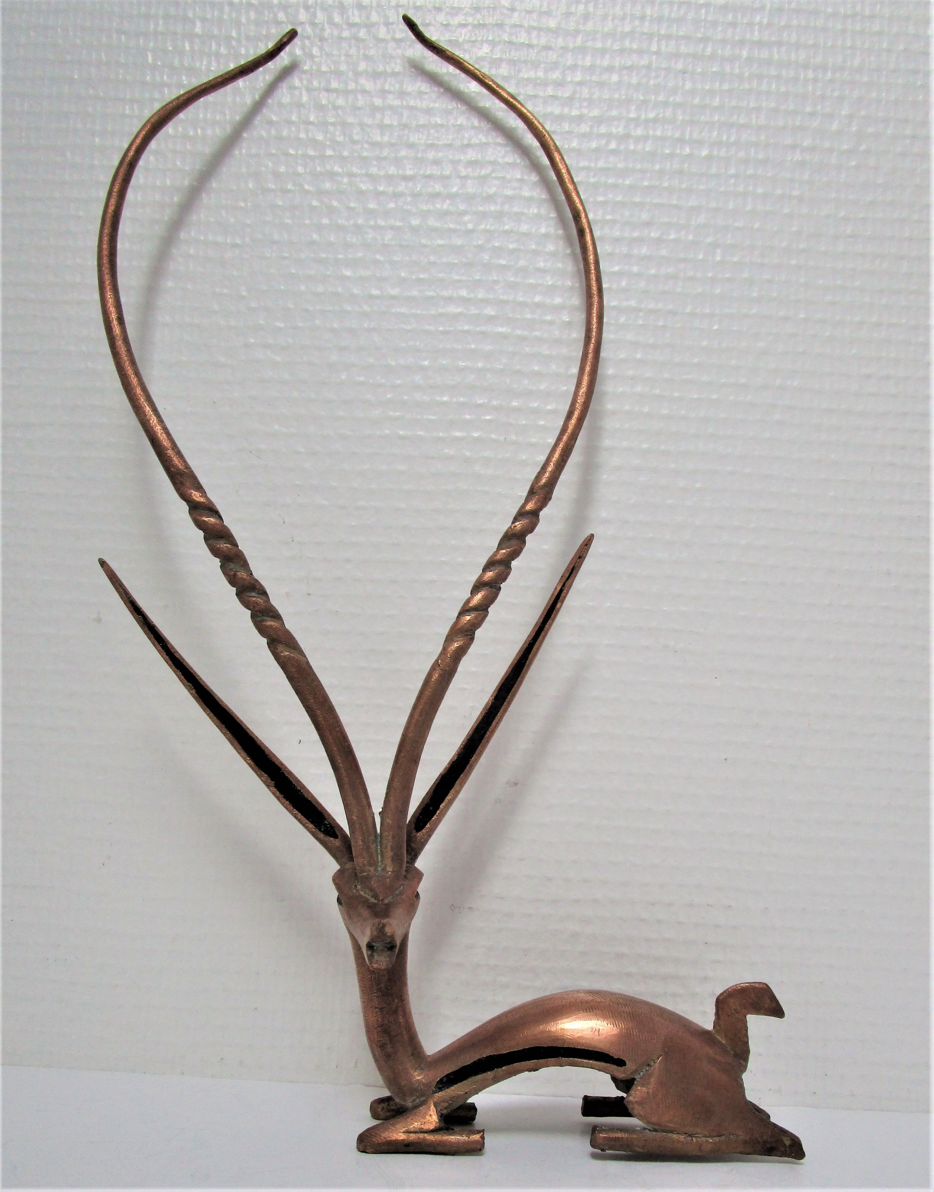 Gazelle antelope brass