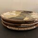 Set of 3 Danish Waldorff cups and 3 saucers in glazed stoneware