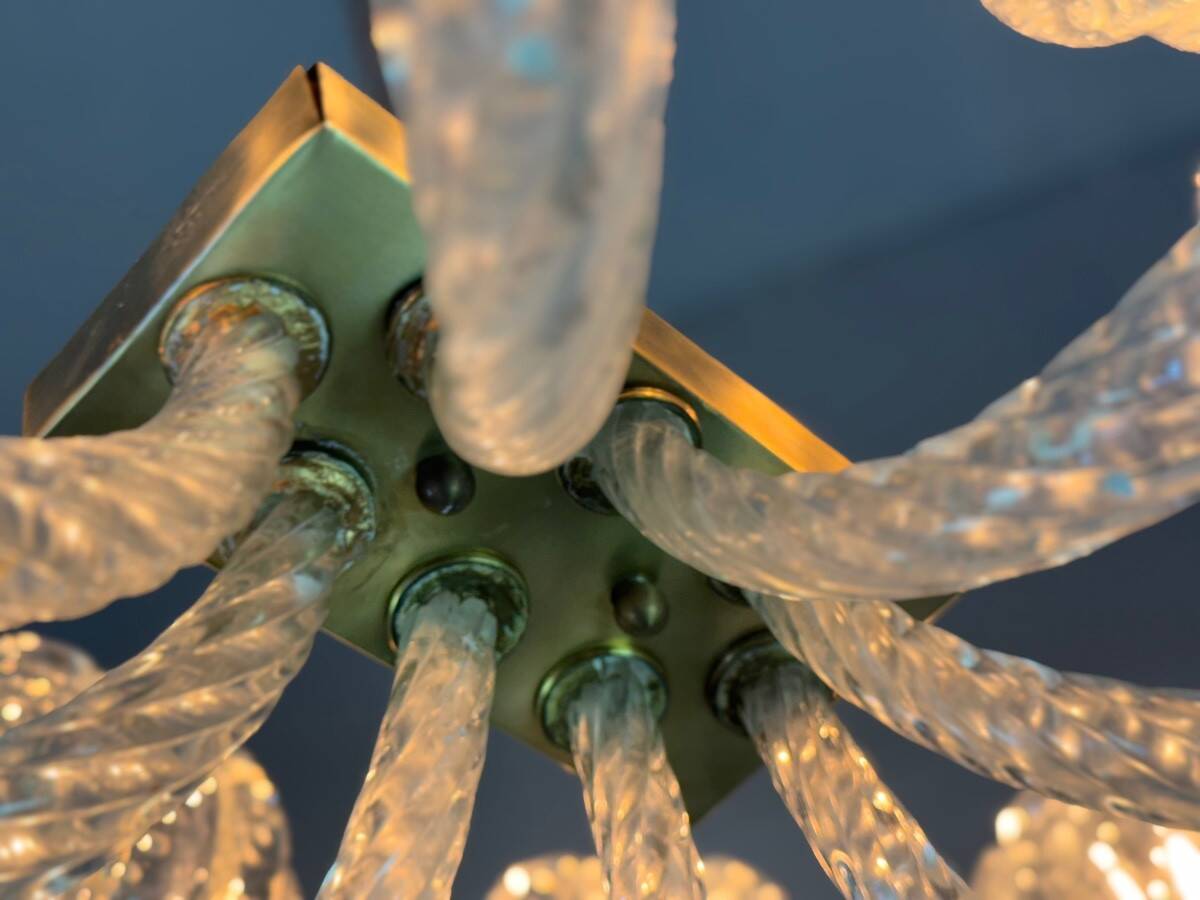 Venetian Murano glass chandelier by Barovier, circa 1950