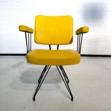 Fauteuil structure métallique années 50