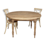 Large restored solid chestnut table