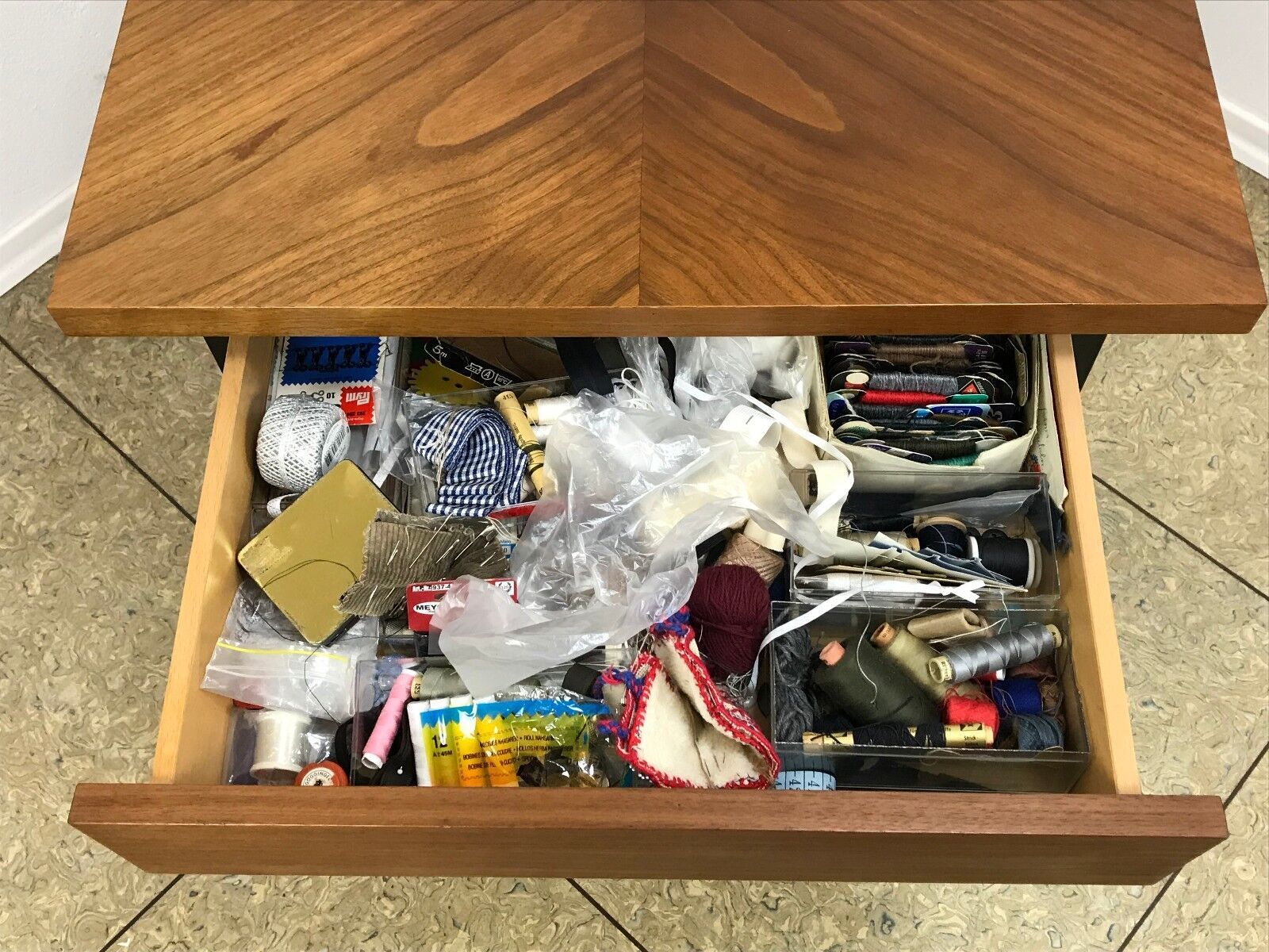 60s 70s teak sewing box sewing table utensilio coffee table mid century 60s