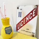 Enamelled plate license II Act of 1941