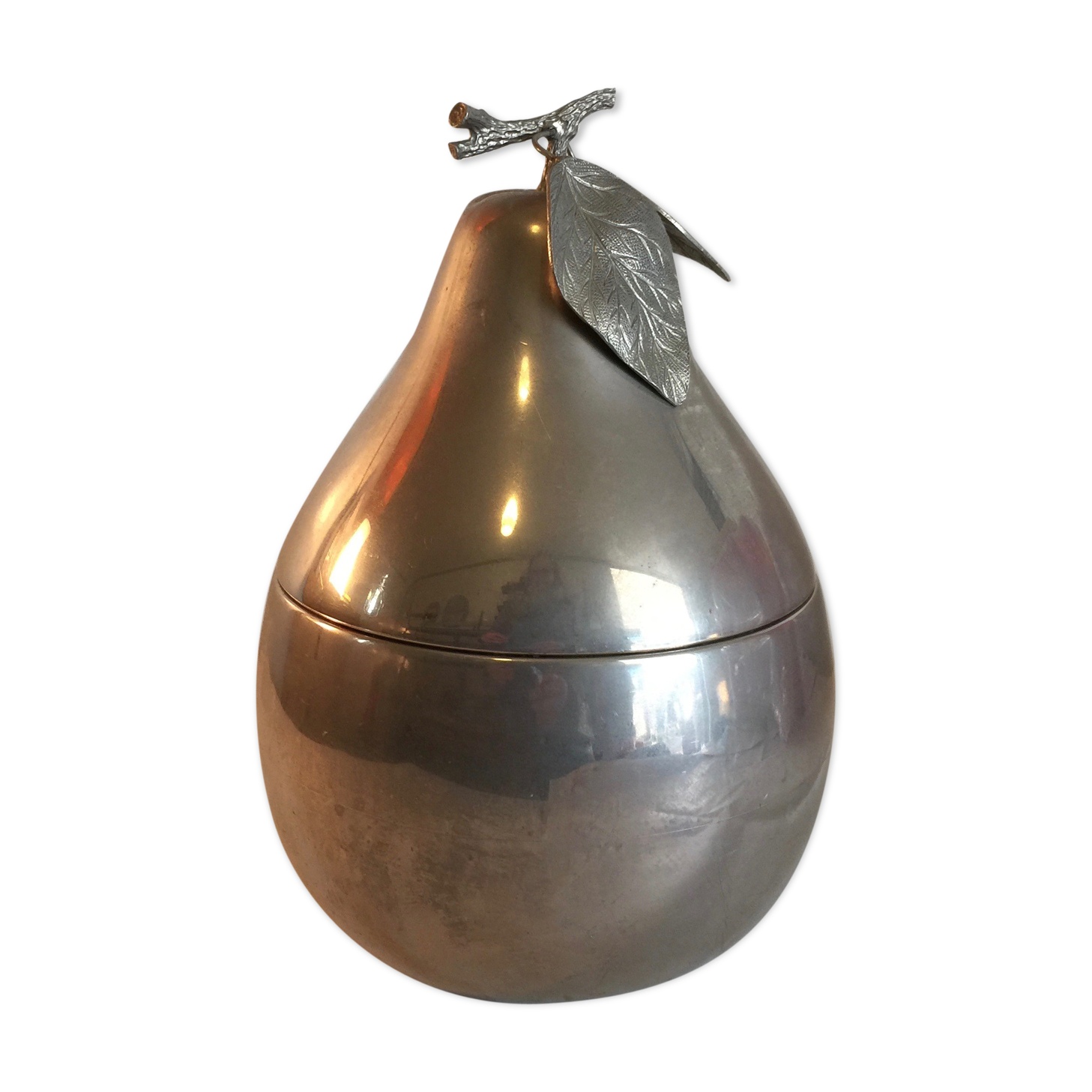 Freddotherm silver metal pear