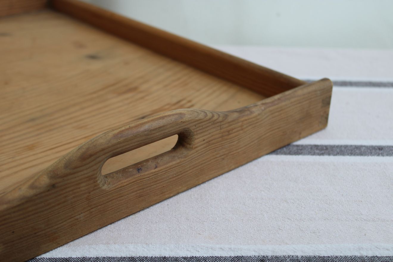 Wooden serving tray