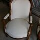 Pair of walnut armchairs mark from the 19th century