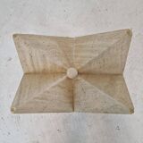 Table Basse Italienne en Travertin, 1980s