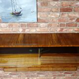 Display cabinet with hanging drawers, Poland, 1970s after renovation.