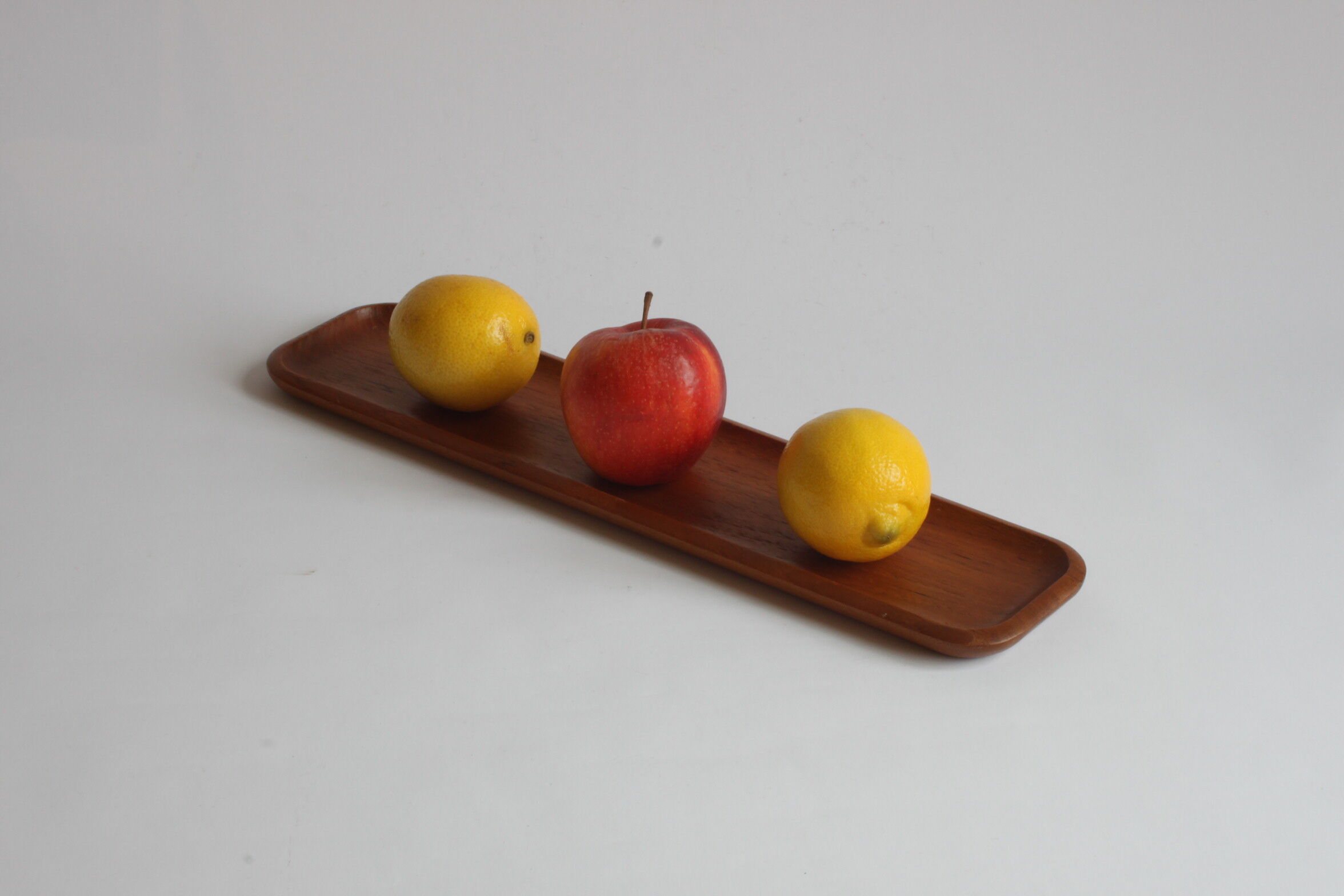 Teak wooden serving tray by Karl Holmberg, Sweden 1960s.
