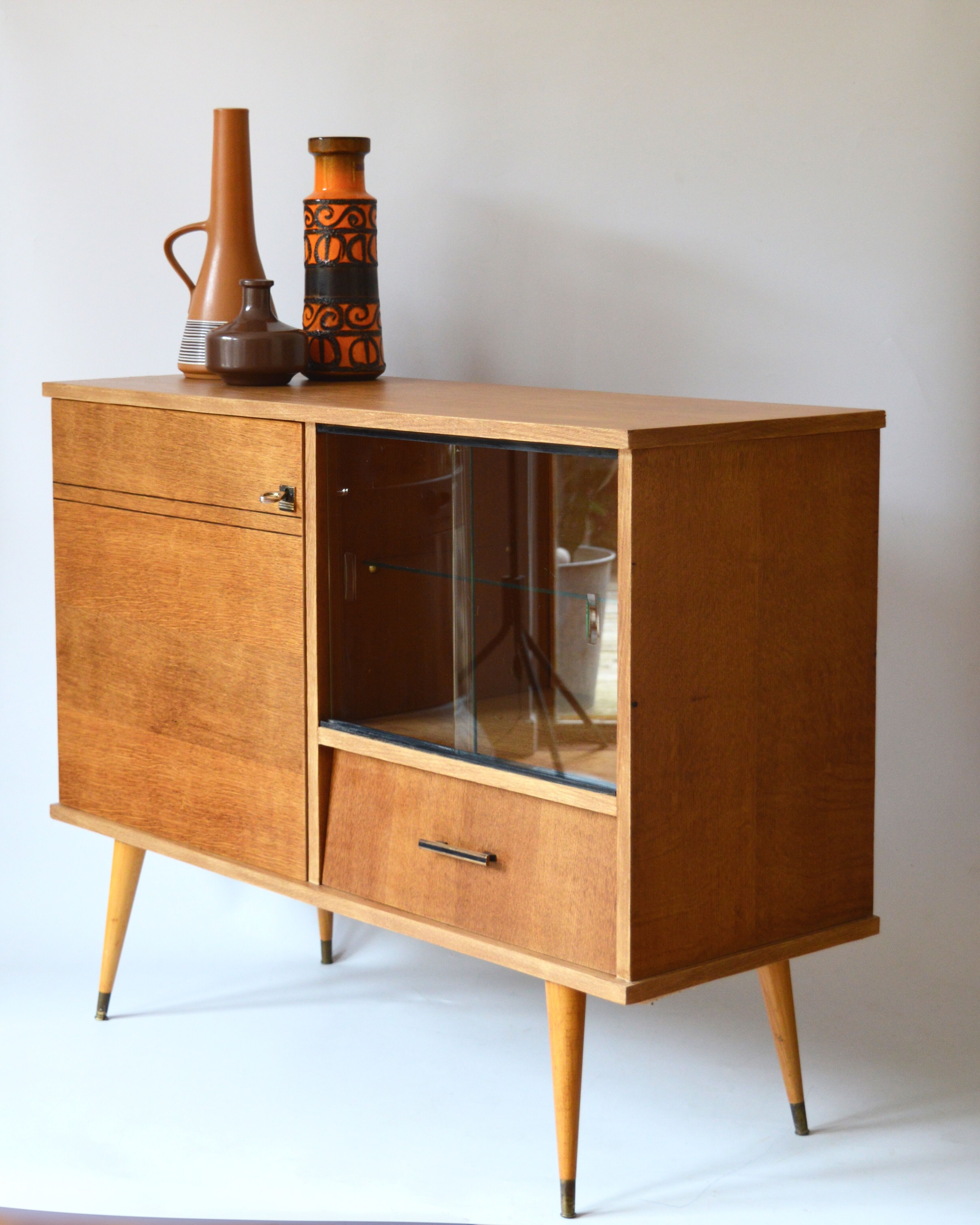 veneer oak sideboard