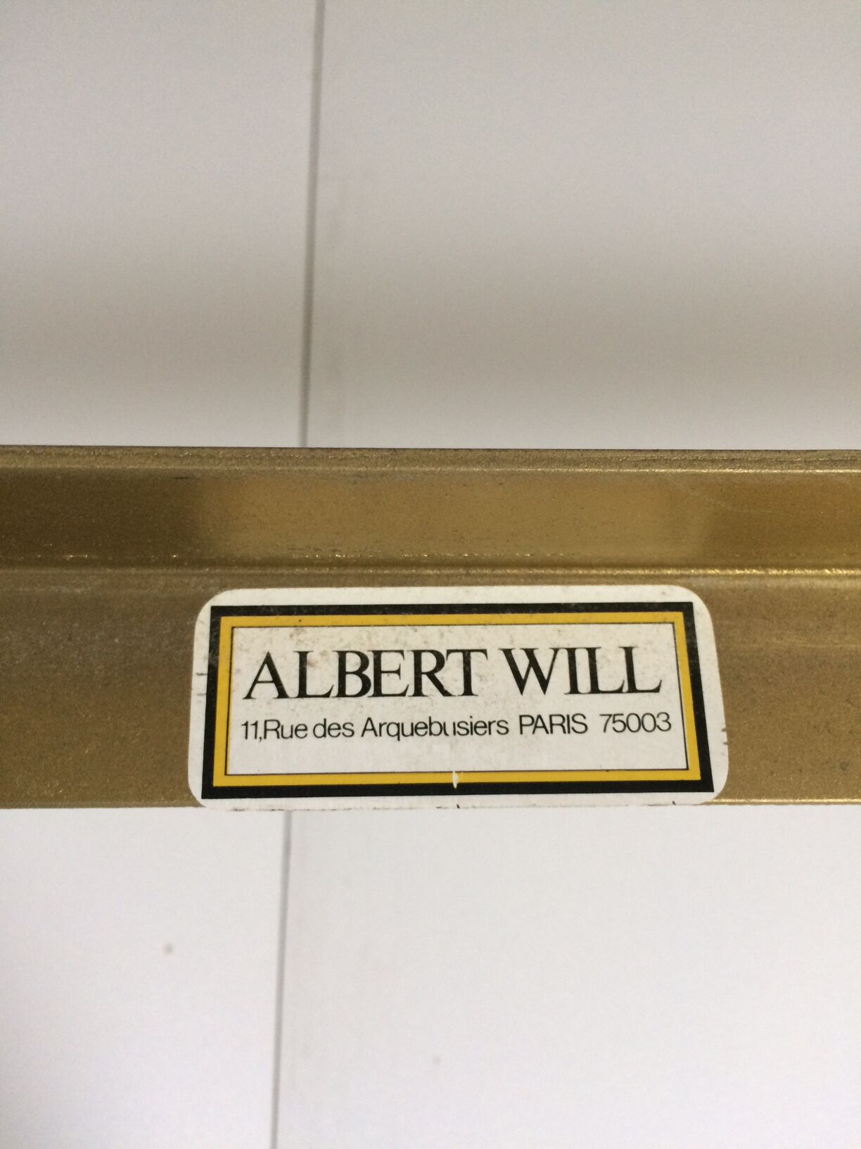 Bed gold brass