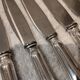 11 table knives with 800 silver handles, Swiss goldsmith Jezler filet