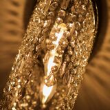 Minimalist glass fringe ceiling light