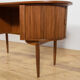 Mid-Century Freestanding Teak Kidney Desk, Denmark, 1960s