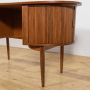 Mid-Century Freestanding Teak Kidney Desk, Denmark, 1960s