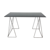 Design desk in black glass