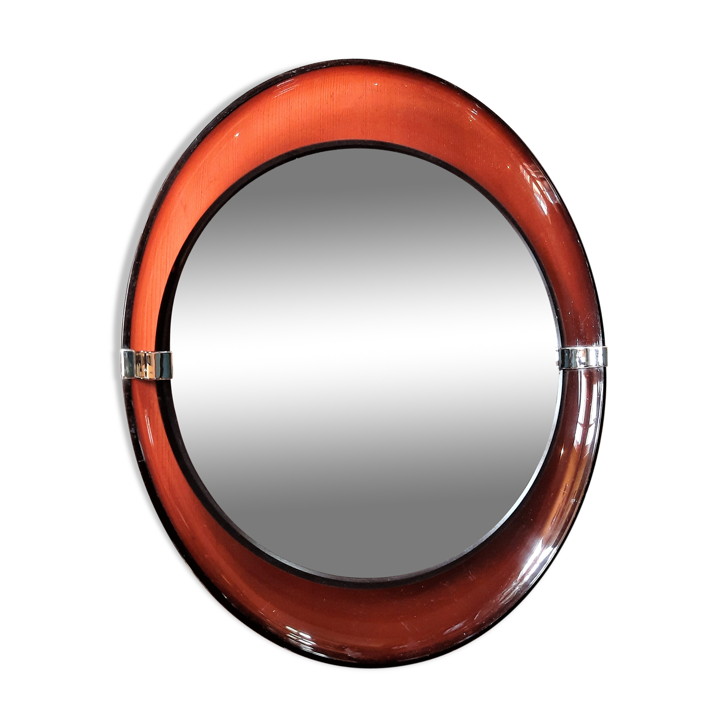 Vintage oval mirror from the 70s
