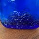 Vintage cobalt blue glass bottle – Retro decorative bottle – Floor