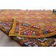 1970s vintage Turkish Oushak handmade wool cotton orange area rug 177x256