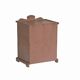 Bedside showcase small pink furniture old teak piece and original patina india