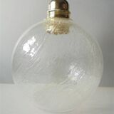 Bubbled glass pendant light