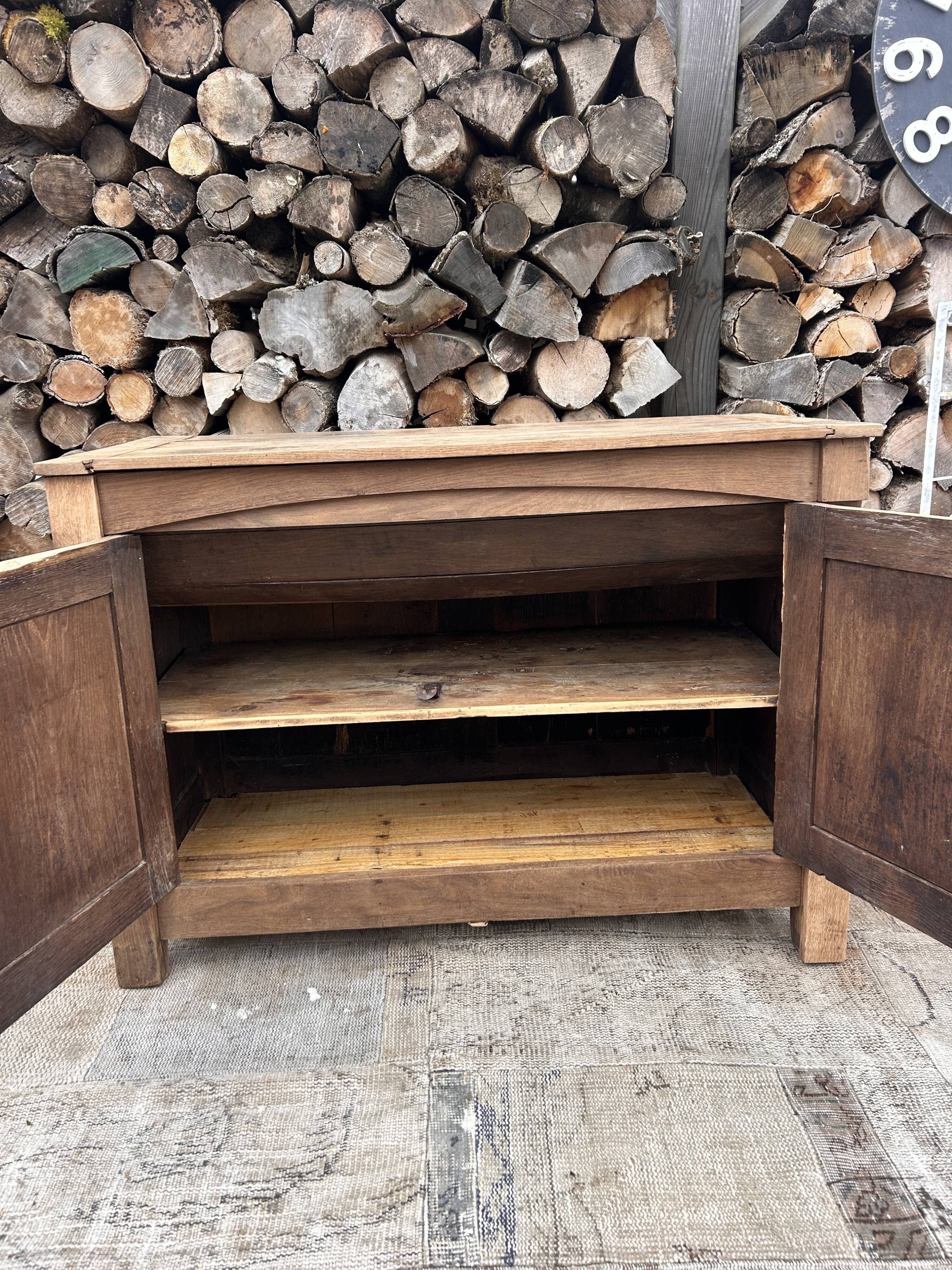 Renovated solid wood sideboard