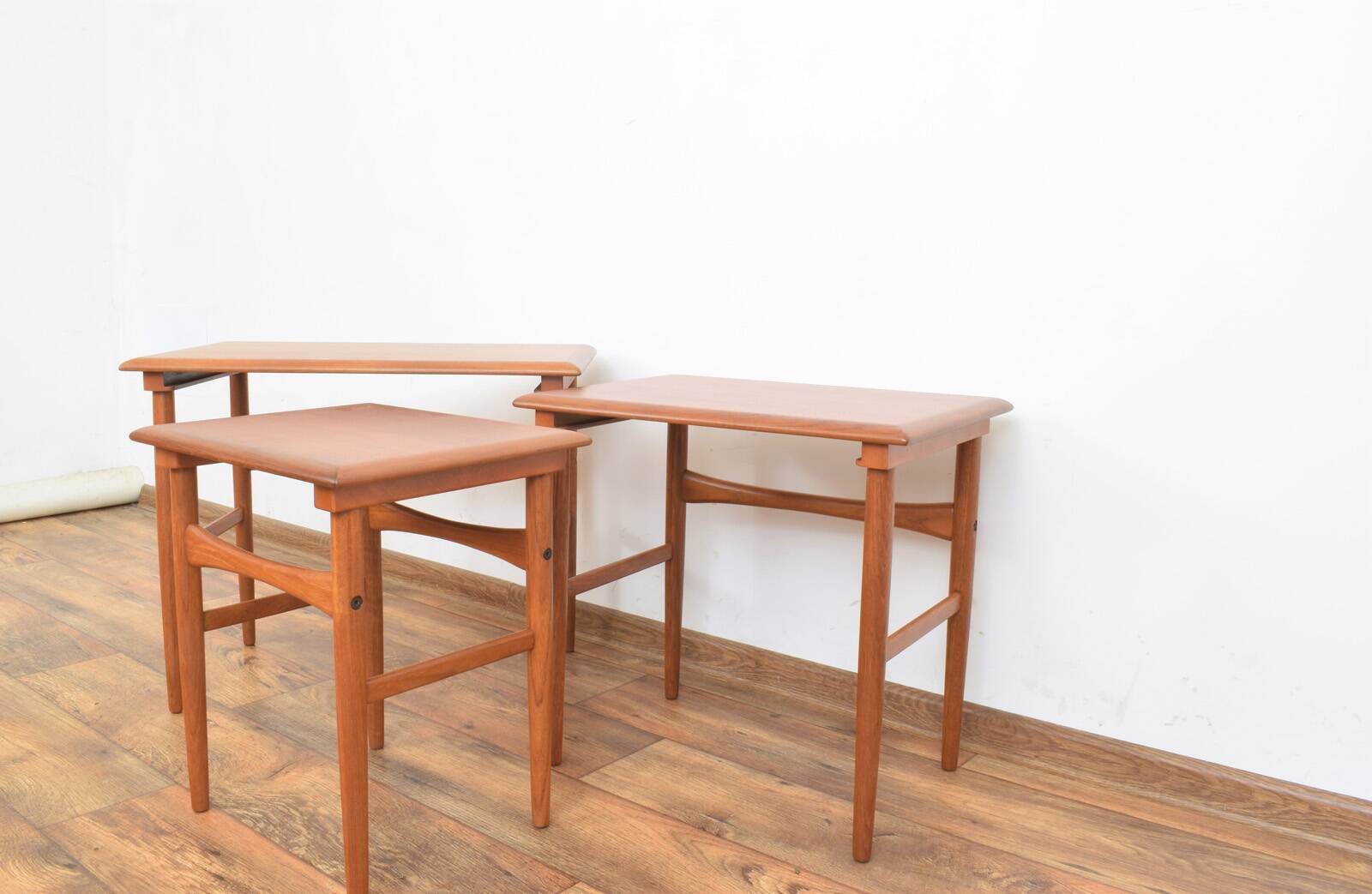 Mid-Century Danish Teak Nesting Tables, Set of 3