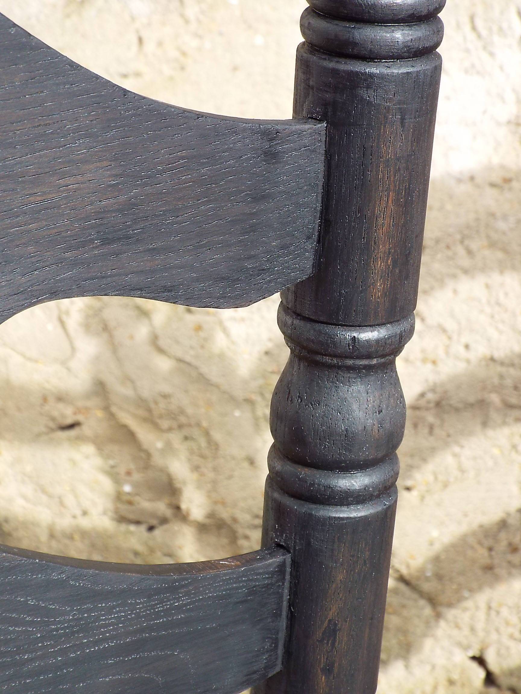 6 straw chairs with high backs