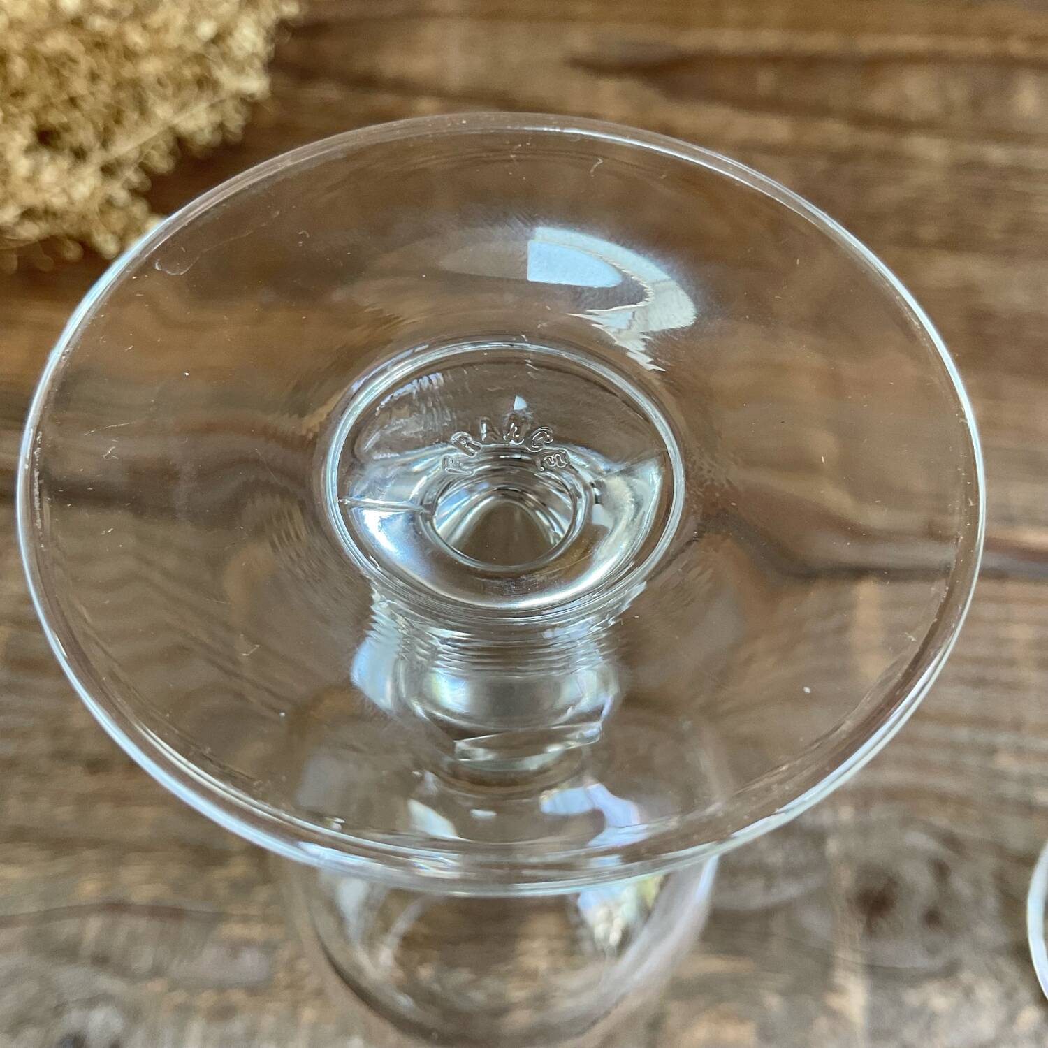 5 vintage grape flutes