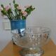 Art Deco crystal and metal fruit bowl