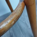 High stool with cane seat