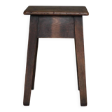 Ancien tabouret bois, tabouret d'appoint, tabouret d'atelier, déco intérieur