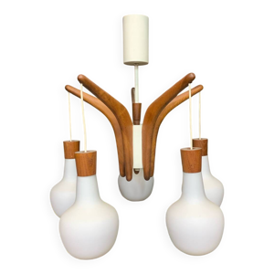 Lustre Rispal en teck - 1960